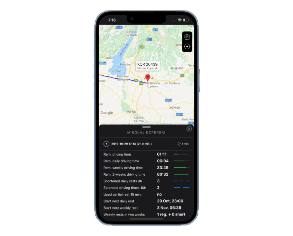 Aplikacja mobilna Sigen Fleet